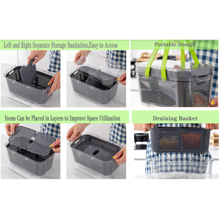 Razatoare Multifunctionala pentru fructe si legume, 22 piese, lame din otel inoxidabil, feliere, radere, taietor, maruntitor, separator ou, functie caserola, maner protectie