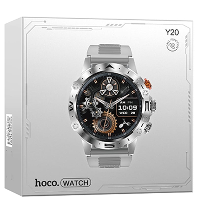 Hoco Y20 - Smartwatch 1.53" Call Function BT5.1 300mAh Silver