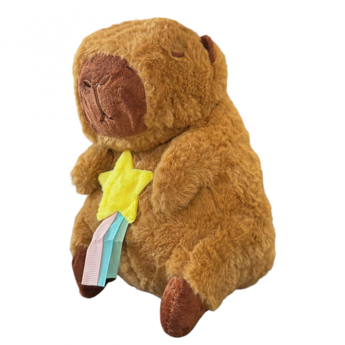 Jucărie de pluș Capibara, modele Ananas, Floare, Stea, Morcov, Capsuna, Acadea, 20 cm, moale și realistă, cadou perfect pentru copii