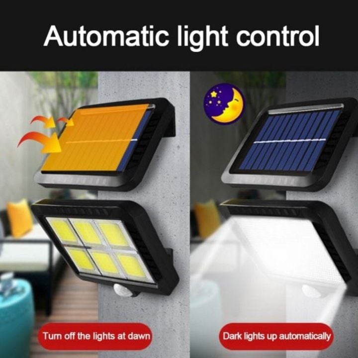 Solar LED Projector Duo 220 lm, Cold Light, with Motion Sensor, IP44, Solar Power Autonomy, Outdoor Lighting for Yard, Garden, Alleys or Terrace, Compact and Modern Design