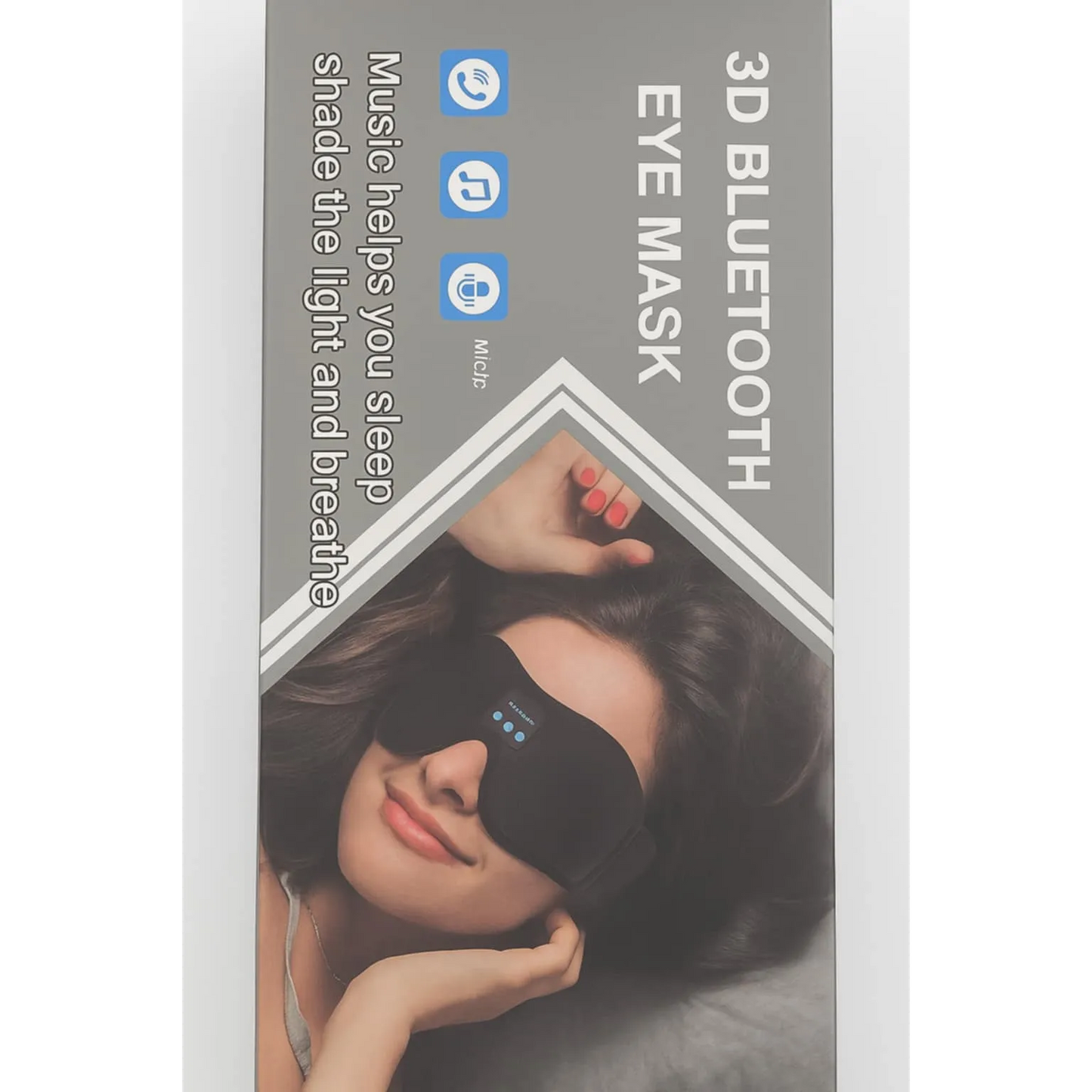 Mască pentru ochi 3D cu Bluetooth – Relaxare totală; Somn profund