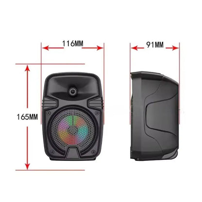 Boxa portabila ZQS1328, 24W PMPO, BT/FM/USB, LED, 1200mAh