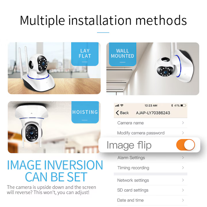 Indoor wireless IP surveillance camera full HD 1920x1080 resolution STY5 with autotracking email notification