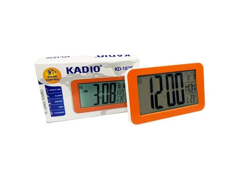 Uhr mit LCD-Bildschirm KADIO 1828 Beleuchtung