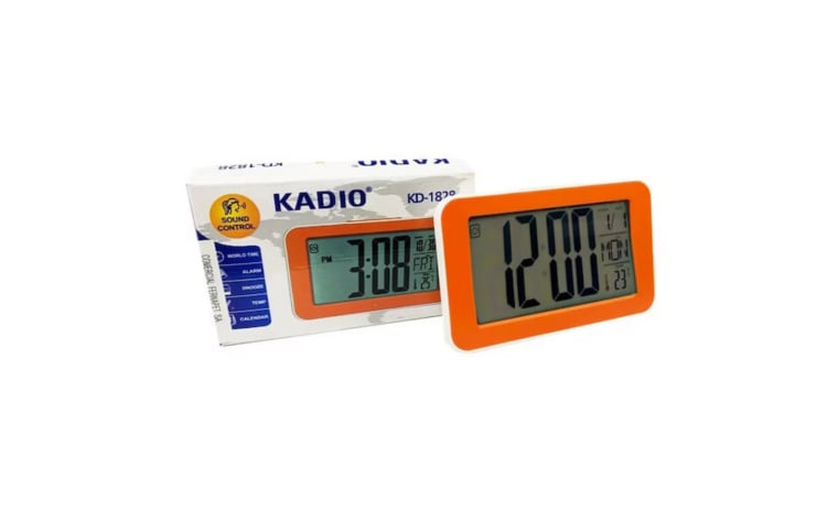 Uhr mit LCD-Bildschirm KADIO 1828 Beleuchtung