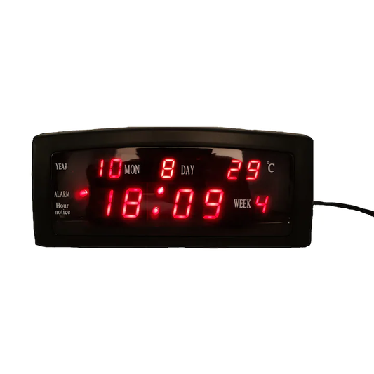 Digitale Tischuhr 909-A LED mit Alarm und Thermometer