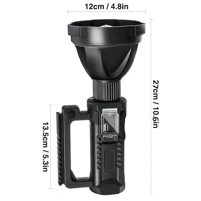 Lanterna LED portabila cu trepied, functie de Powerbank, incarcare USB, 4 moduri de iluminare, Waterproof