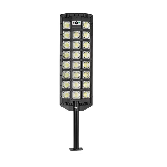 Lampa solara stradala cu 23 LED COB, senzor de miscare si telecomanda, protectie IP65, negru