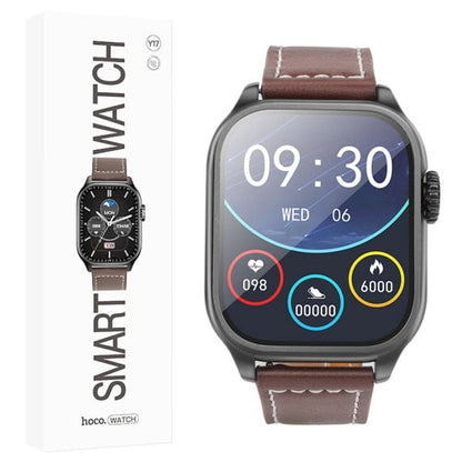 Hoco Y17 - Ceas SmartWatch, Sport, Call Version, IP67 Waterproof, 128MB, BT Dual, Negru