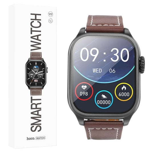 Hoco Y17 - Ceas SmartWatch, Sport, Call Version, IP67 Waterproof, 128MB, BT Dual, Negru