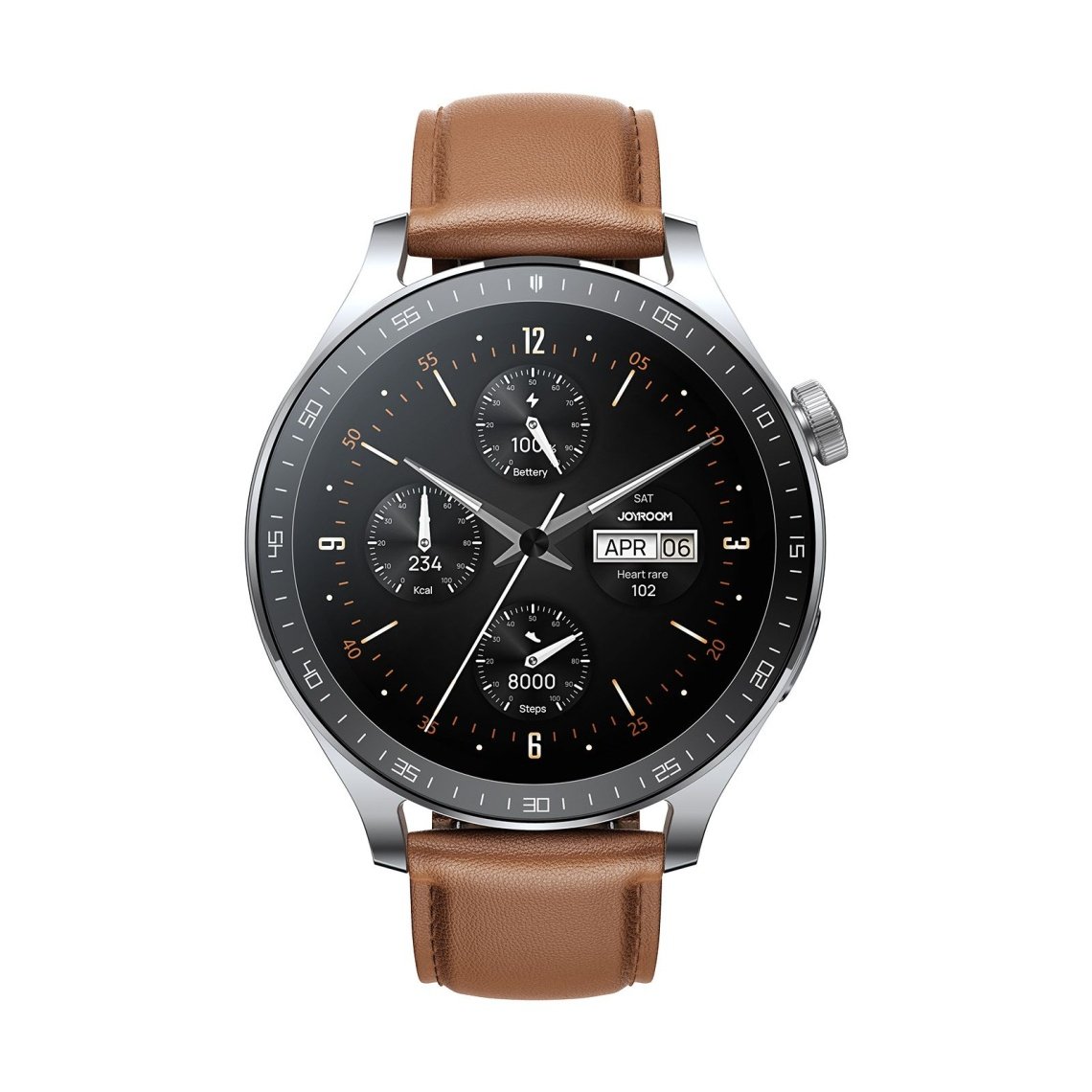 Joyroom JR-FC2 Pro - Smartwatch Full Touch BT5.4 cu Functie Telefon Classic Moonlight Silver