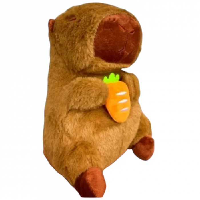 Jucărie de pluș Capibara, modele Ananas, Floare, Stea, Morcov, Capsuna, Acadea, 20 cm, moale și realistă, cadou perfect pentru copii