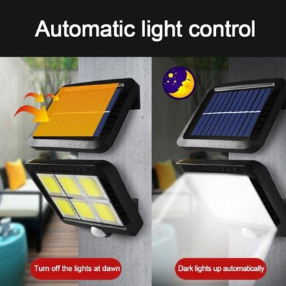 Solar LED Projector Duo 220 lm, Cold Light, with Motion Sensor, IP44, Solar Power Autonomy, Outdoor Lighting for Yard, Garden, Alleys or Terrace, Compact and Modern Design