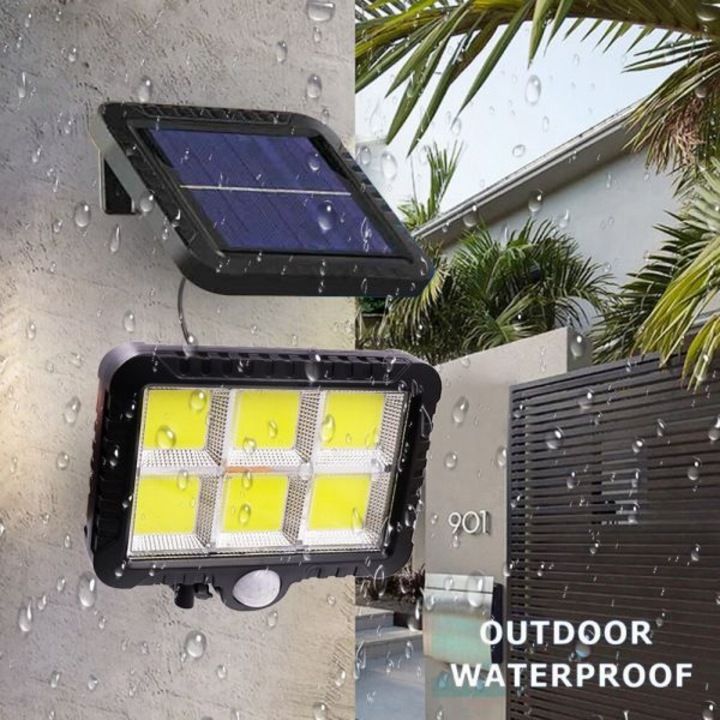 Solar LED Projector Duo 220 lm, Cold Light, with Motion Sensor, IP44, Solar Power Autonomy, Outdoor Lighting for Yard, Garden, Alleys or Terrace, Compact and Modern Design