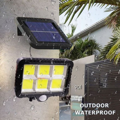 Solar LED Projector Duo 220 lm, Cold Light, with Motion Sensor, IP44, Solar Power Autonomy, Outdoor Lighting for Yard, Garden, Alleys or Terrace, Compact and Modern Design