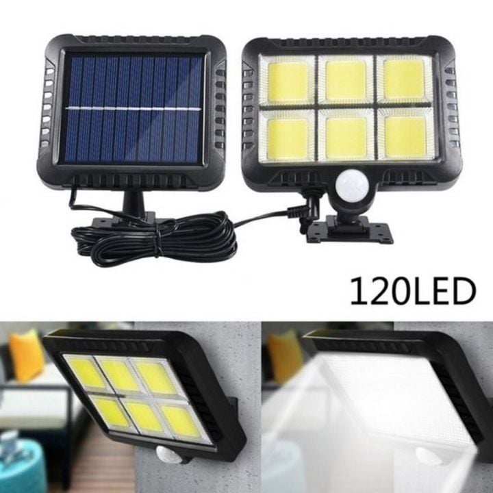Solar LED Projector Duo 220 lm, Cold Light, with Motion Sensor, IP44, Solar Power Autonomy, Outdoor Lighting for Yard, Garden, Alleys or Terrace, Compact and Modern Design