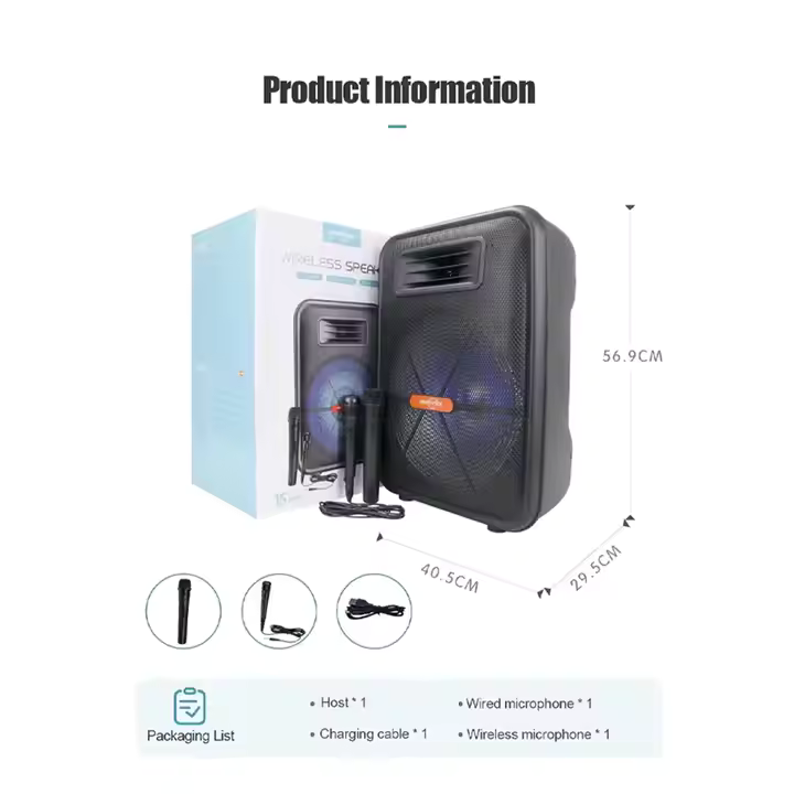 Boxa portabila GTS-1882, 35 W, 1800 mAh