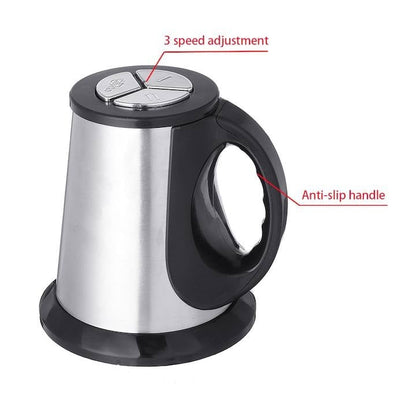 Tocator electric pentru carne si legume, 4 lame din otel inoxidabil de inalta calitate, Capacitate 2L, Recipient din Inox, Argintiu